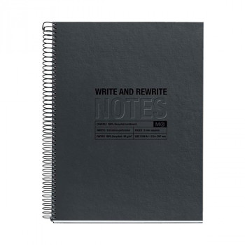 MIQUELRIUS JUST BLACK Notes A5, linije 