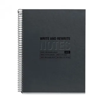 MIQUELRIUS JUST BLACK Notes A5, linije 