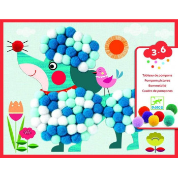 Kreativni set POM-POM KOLAŽ 