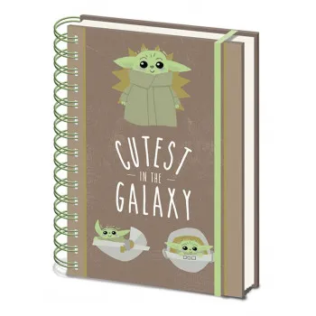 STAR WARS notes A5 THE MANDALORIAN Cutest in the galaxy 