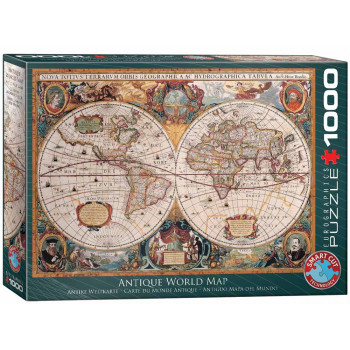 Puzzle GEOGRAFSKA MAPA SVETA 1000 kom 