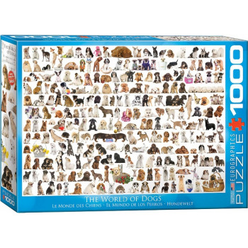 Puzzle THE WORLD OF DOGS 1000kom 