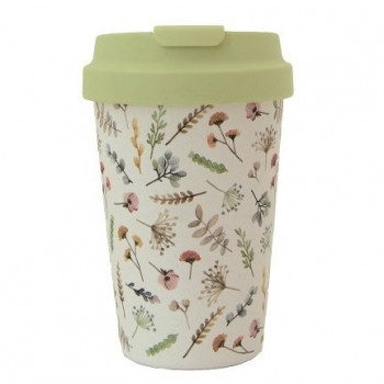 BIOLOCO putna šolja WATERCOLOR FLOWERS 