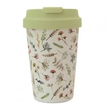 BIOLOCO putna šolja WATERCOLOR FLOWERS 