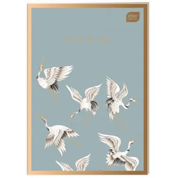 Sveska A4 kvadratići METALLIC SATIN GOLD 