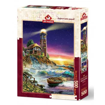 Puzzle SUNSET BY THE LIGHTHOUSE - 500kom 