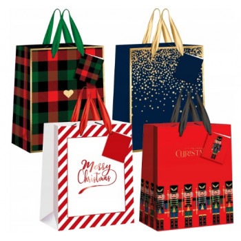 Novogodišnja ukrasna kesa 18x23x10cm 