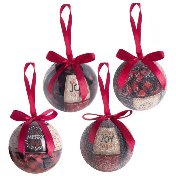 Novogodišnja kugla KOCKE - 7,5cm 