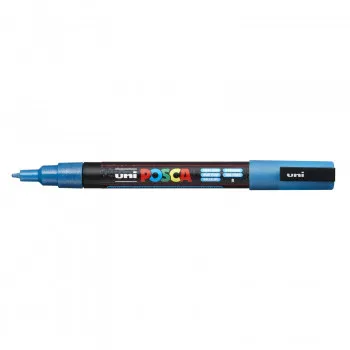 MARKER POSCA SVETLOPLAVI SA ŠLJOKICAMA 