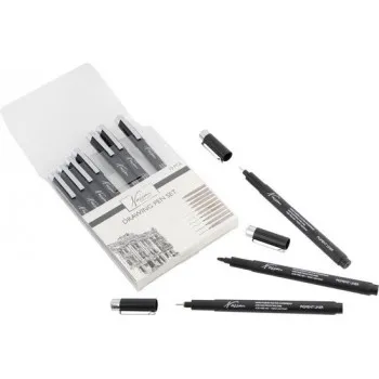 Set 10 markera za crtanje - CRNI- FINELINERS 