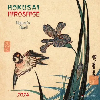 Zidni kalendar HOKUSAI / HIROSHIGE - NATURE 2024 