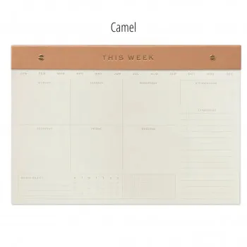 Nedeljni planer  B4 - CAMEL - THIS WEEK 25x35 cm 