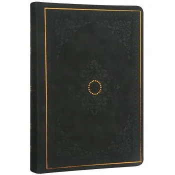 VICTORIA'S JOURNALS notes A5 na linije OLD BOOK - CRNI 