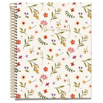 MIQUELRIUS notes A5 na kvadrate FLOWERS