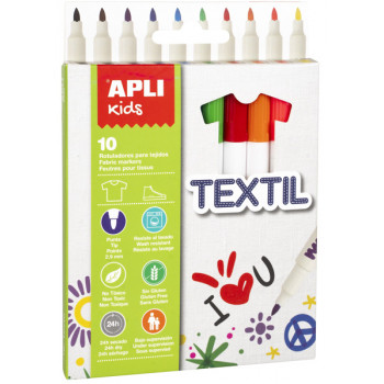 APLI markeri za tekstil 10kom 