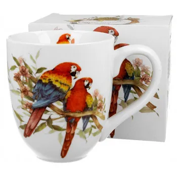 Velika šolja BIRD'S WORLD - SCARLET MACAWS 1000ml 