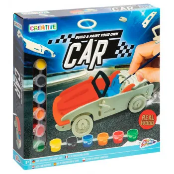 Kreativni set AUTO + 6 boja i četkica