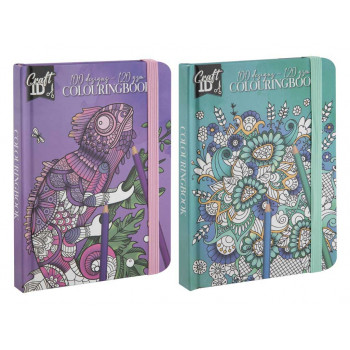 Bojanka za odrasle COLOURINGBOOK 12x16 - 50 strana (dva motiva) 