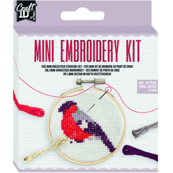 Mini kreativni set, goblen  PTIČICA 12,5x10cm 