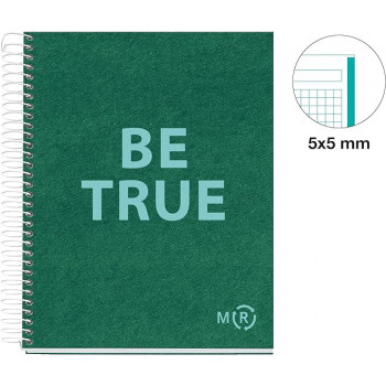 MIQUELRIUS sveska A5, TP kvadratići - ECO EMERALD 