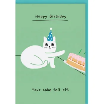 Rođendanska čestitka YOUR CAKE FELL OFF 