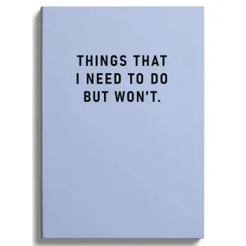 Notes A5 na linije THINGS I NEED TO DO 