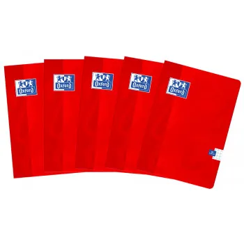 Sveska A5 OXFORD & ME 60L, CRVENA Kvadratići sa marginom 