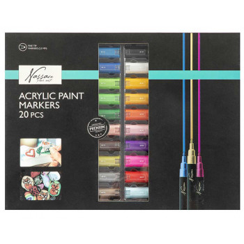 Set akrilnih markera NASSAU -20komada 