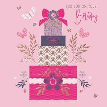 Rođendanska čestitka STACK OF PRESENTS 