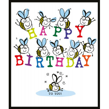 Rođendanska čestitka BEE HAPPY 