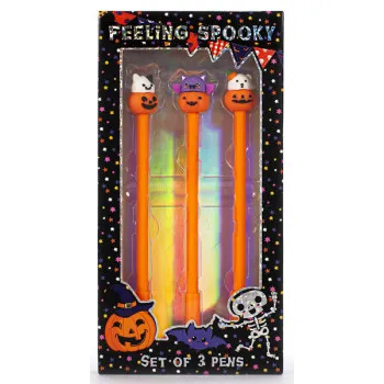 Set tri hemijske olovke 3D HALLOWEEN 