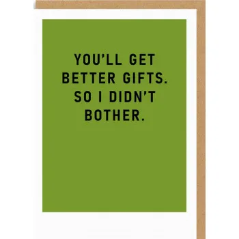 Čestitka I DIDN'T BOTHER 