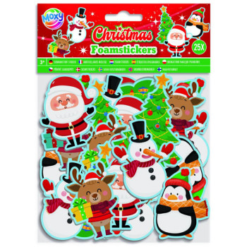 Novogodišnje nalepnice 25kom 