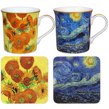 Set dve šolje sa podmetačem VAN GOGH 