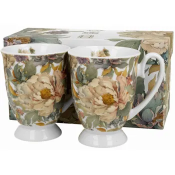 Set dve šolje PEONY WHITE 