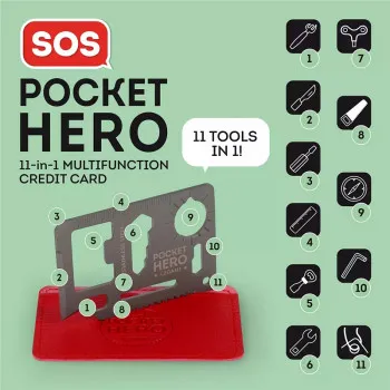 11 u 1 multi tool SOS POCKET HERO