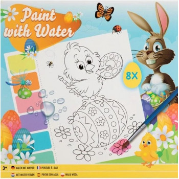 Uskršnja magična vodena bojanka 20x20cm 