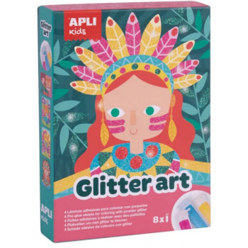 Kreativni set za bojenje šljokicama GLITTER ART 
