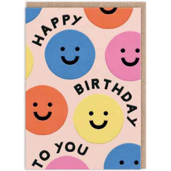 Čestitka HAPPY BIRTHDAY SMILEY 