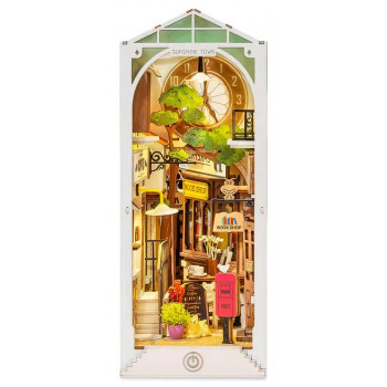 3D drvene puzzle / držač za knjige SUNČANI GRAD 