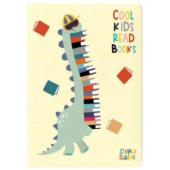 Sveska A4 DINO ZONE, 60 listova na linije 