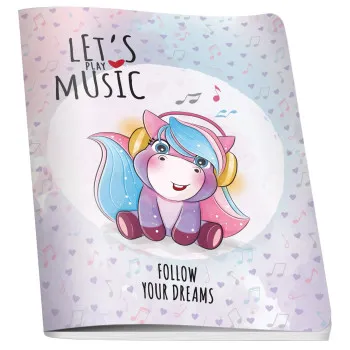 Sveska A5 UNICORN, 60 listova na linije 