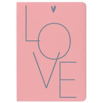 Sveska A5 HEARTS, 60 listova na linije 