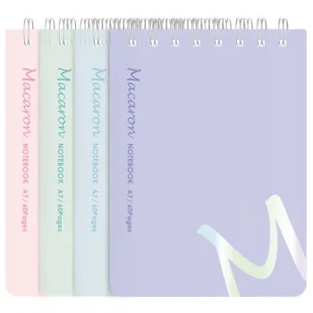 SVESKA DELI A7 SPIRALNA 60 lista, 70g papir, DIKTO MACAROON 