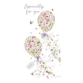 Čestitka FLOWER BALLOONS 