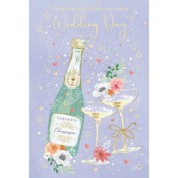 Čestitka za venčanja CONGRATS CHAMPAGNE 