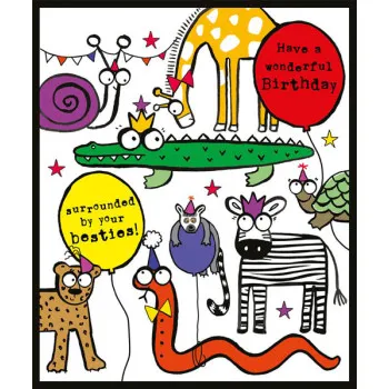 Rođendanska čestitka BESTIES/SURROUNDED 