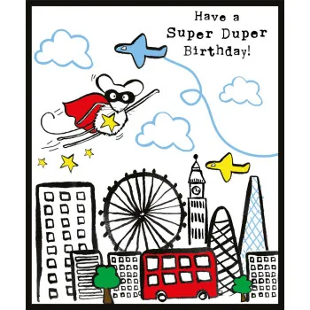 Rođendanska čestitka SUPER HERO MOUSE 