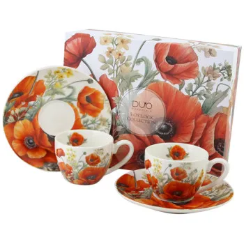 Dve šolje za espreso POPPIES 110ml 