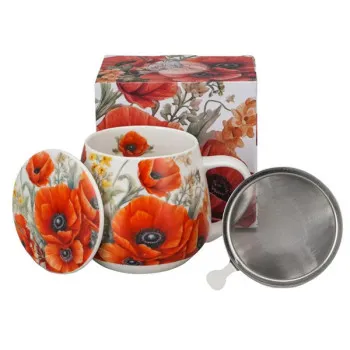 Velika šolja sa infuzerom POPPIES 430ml 